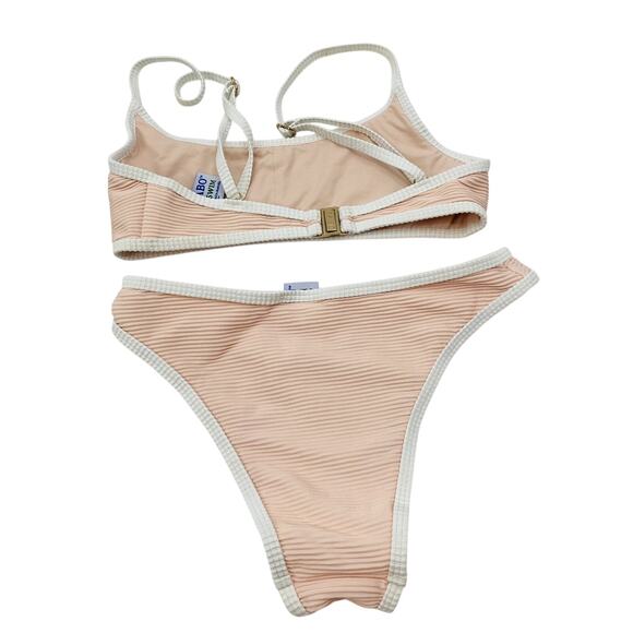 Sabo Skirt swim pink Ribbed Bikini - Picture 4 of 4